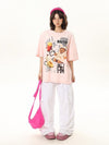 売れ筋 早い者勝ち 絶対流行 カジュアル 2色選択 Tシャツ<U-11178>