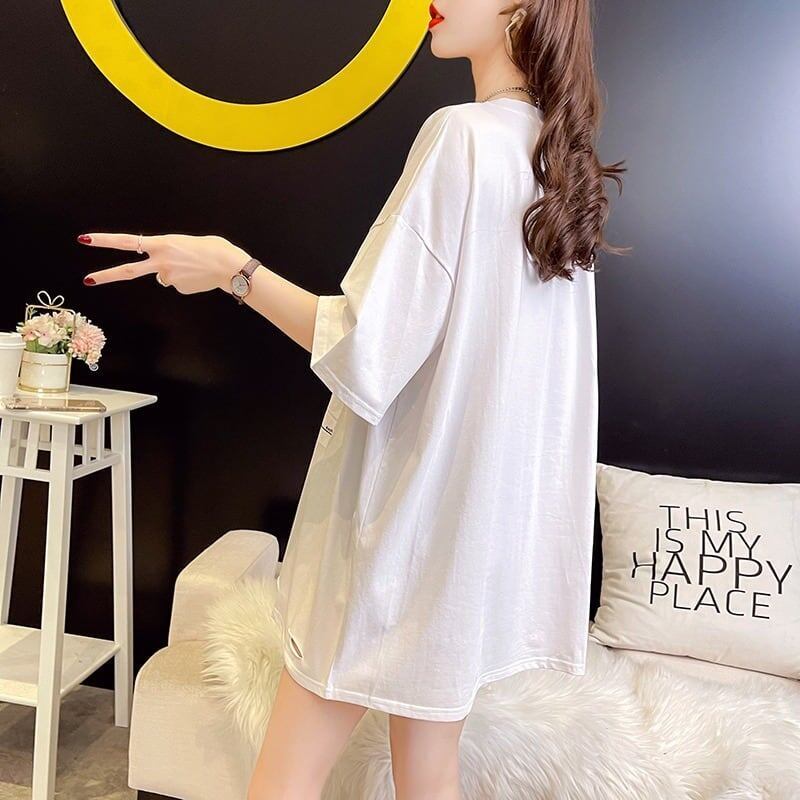 個性的なデザイン プリント 一目惚れ Tシャツ カットソー トップス＜U-3282＞