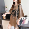 カジュアル 切り替え ファッション プリント Tシャツ カットソー＜U-3581＞