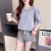 売り切れ必至 簡潔 個性派 ファッション 全3色 半袖Tシャツ<U-8514>