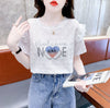 新商品 大人可愛い 話題沸騰中 ホットダイヤモンド 全3色 半袖Tシャツ<U-8868>