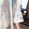 大好評 絞り染め クマ柄 ロング Tシャツ ゆったり半袖 ＜U-3990＞