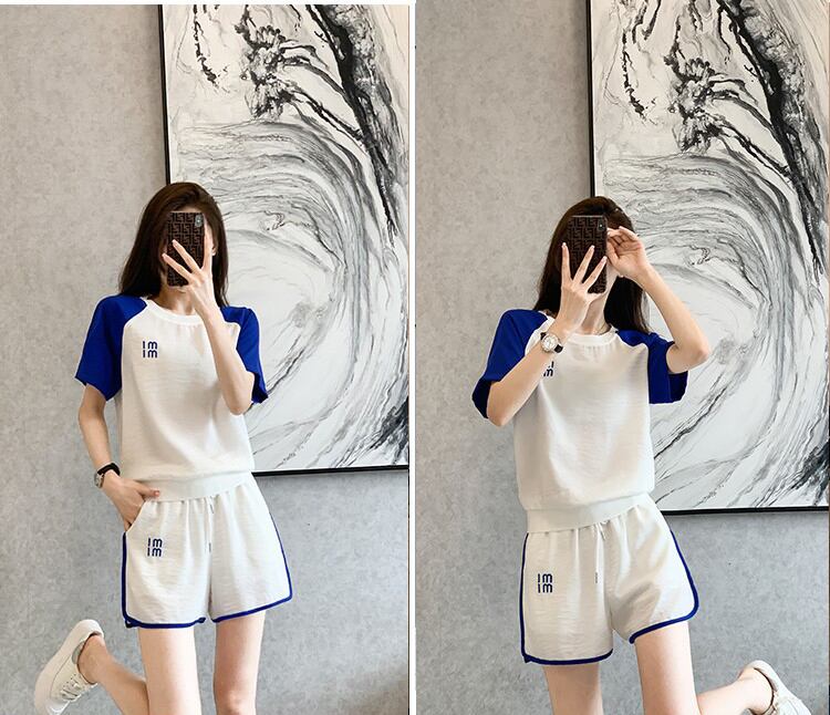 好感度UP カジュアル 絶対欲しい 全2色 半袖 Tシャツ ショートパンツ セットアップ ＜U-8938＞