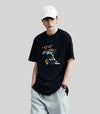 スタイルアップ カジュアル おしゃれ度高め プリント全5色 半袖Tシャツ<U-9437>
