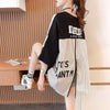 大好評 切り替え ストライプ柄 プリント ロング Tシャツ 三色 ゆったりワンピース ＜U-4012＞