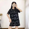 好感度UP カジュアル 夏に嬉しい機能付き 半袖Ｔシャツⅹパンツセット全4色<U-11628>
