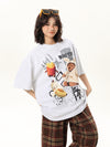 売れ筋 早い者勝ち 絶対流行 カジュアル 2色選択 Tシャツ<U-11178>