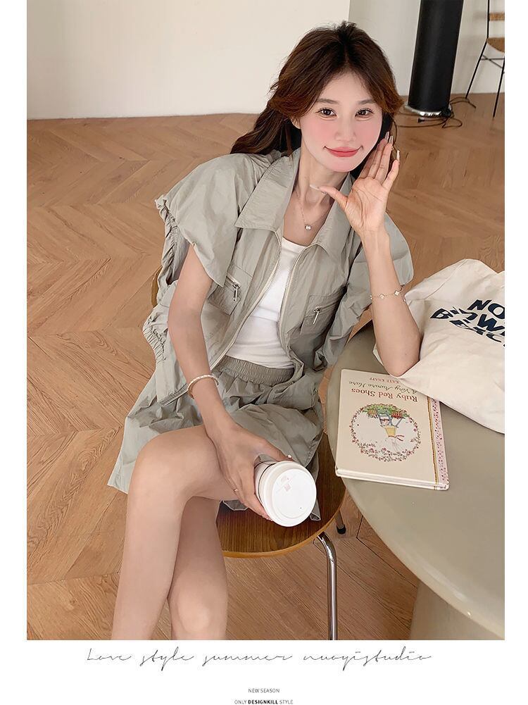 ファッション デニム 個性派 半袖Ｔシャツⅹパンツセット<U-11726>
