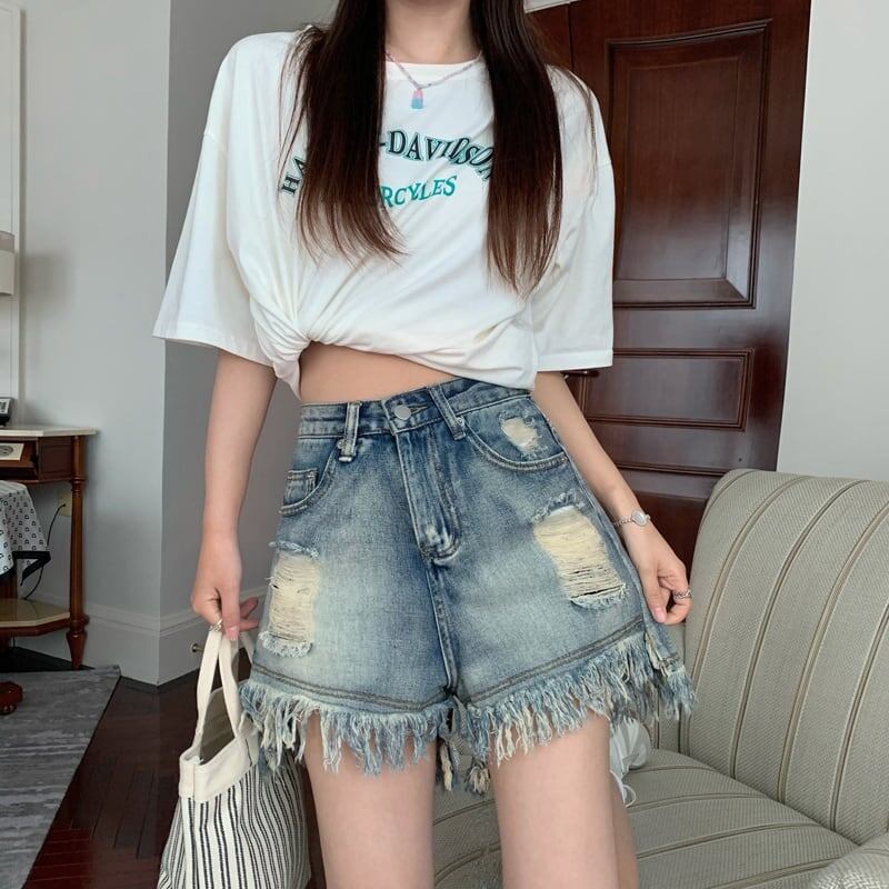美人度アップ ハイウエスト ファッション パンツ ボトムス＜U-3391＞