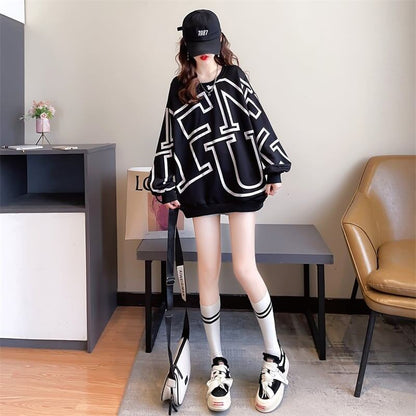 好感度満載 3色選択可 美感いっぱい プリント スウェット パーカー＜U-3778＞