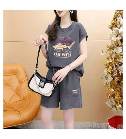 今季マストバイ ファッション カジュアル 半袖Ｔシャツⅹパンツセット全3色 <U-8265>