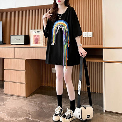 着回し力抜群 個性派 高見えデザイン 着心地良い 2色選択 半袖 Tシャツ <U-9277>