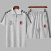 男女兼用 肌触りの良い Tシャツ & ショーツ セットアップ U-13224
