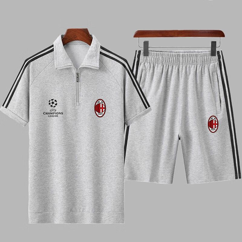 男女兼用 肌触りの良い Tシャツ & ショーツ セットアップ U-13224