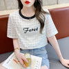 着心地抜群 切り替え カジュアル プリント Tシャツ カットソー＜U-3562＞