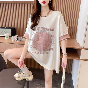 大好評 カジュアル 絶対欲しい キュート プリント全3色 半袖Tシャツ カットソー ＜U-8600＞
