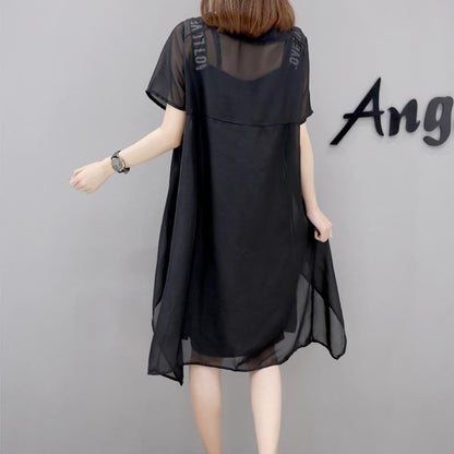 好感度満載 切り替え 美感いっぱい キャミソールワンピース＋ジャケット セットアップ＜U-3561＞
