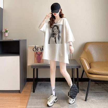 スタイリッシュ プリント 一目惚れ Tシャツ カットソー＜U-3300＞