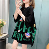 ファッション 切り替え 美人度アップ プリント Tシャツ カットソー＜U-3636＞