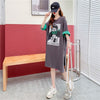 【半額！期間限定！！】今季マストバイ プリント カジュアル Tシャツ カットソー ワンピース＜U-8533＞