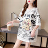 早い者勝ち キュート ファッション ルーズ プリント半袖Tシャツ 全3色<U-4894>