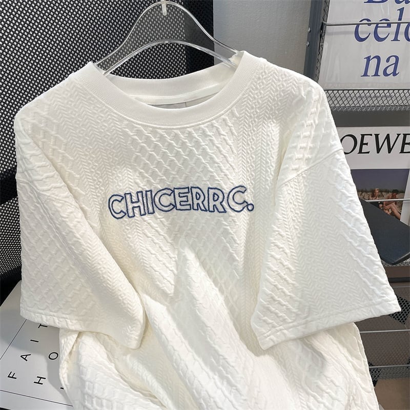 レトロ 切り替え 好感度満載 Tシャツ＋ショートパンツ セットアップ＜U-3379＞