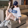 新作 プリントTシャツ ロング アルファベット オーバーサイズ＜U-2808＞
