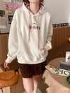 定番シンプルゆったりフード付きパーカ全3色トップス<U-4742>