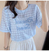 【半額！期間限定！！】大活躍 シフォン 定番シンプル 刺繍 全3色 Tシャツ カットソー ＜U-8601＞