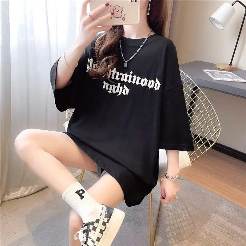 スタイリッシュ 3色選択可 一目惚れ アルファベット Tシャツ カットソー＜U-3060＞