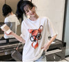 売り切れ必至 アクティブも綺麗も叶う 上品 プリント 全3色 半袖 Tシャツ <U-8990>