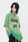 見逃し厳禁 ファッション ストリート系 ヴィンテージ加工 アルファベット プリントTシャツ ＜U-2921＞