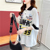 着心地抜群 切り替え 女性力を高める プリント Tシャツ カットソー＜U-3524＞