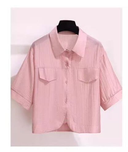 定番シンプル 紫外線対策 上品 全3色 シャツ+パンツセット ＜U-8655＞