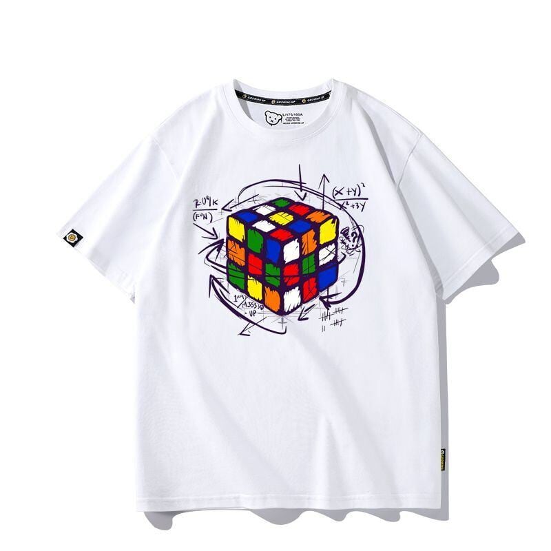 カジュアル プリント アバンギャルド 全7色 半袖 Tシャツ <U-11536>