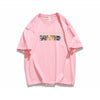 ポップなプリントが夏に映えるプリントTシャツ 半袖 全8色 Tシャツ <U-9252>