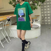 話題沸騰中 都市ファッショ 流行新作 オシャレ デザイン プリント全6色 半袖Tシャツ<U-9108>