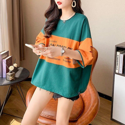 オシャレ度満点 3色選択可 美感いっぱい Tシャツ カットソー＜U-3042＞