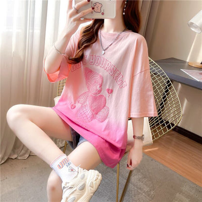 好感度満載 3色選択可 着心地抜群 グラデーション Tシャツ カットソー＜U-3225＞