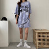 超人気 着心地良い どんな体型にも適合 カジュアル 全5色 半袖 Tシャツ ショートパンツ セットアップ ＜U-9268＞