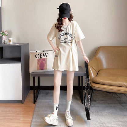 着心地抜群 切り替え 女性力を高める Tシャツ＋ショートパンツ セットアップ＜U-3612＞
