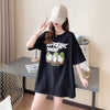 合わせやすい 切り替え チャーミング プリント Tシャツ カットソー＜U-3480＞