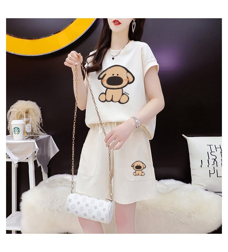 売り切れ必至  カジュアル スウェット全4色オーバーサイズトップス<U-4793> 半袖Ｔシャツⅹパンツセット全3色 <U-8266>