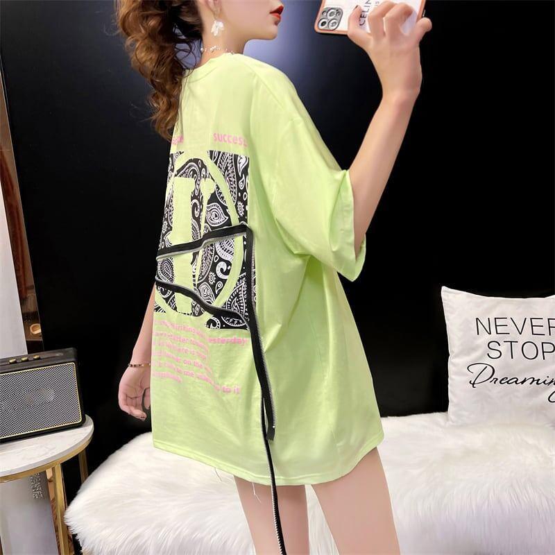 デザイン感 3色選択可 合わせやすい Tシャツ カットソー＜U-3055＞