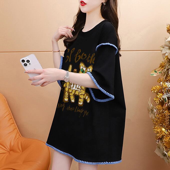 売り切れ必至 カジュアル アバンギャルド プリント全2色 半袖Tシャツ カットソー ＜U-8561＞