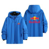 売れ筋 美人度アップ   冬服 防寒 暖かい 脱着可能ボアライナー付き 撥水加工男女兼用  3way マウンテンジャケット <U-12568>