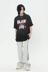 見逃し厳禁 ファッション ストリート系 ヴィンテージ加工 アルファベット プリントTシャツ ＜U-2921＞