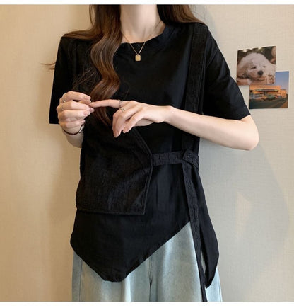売れ筋 着回し力抜群 定番シンプル 売り切れ必至 全2色 Tシャツ <U-11999>