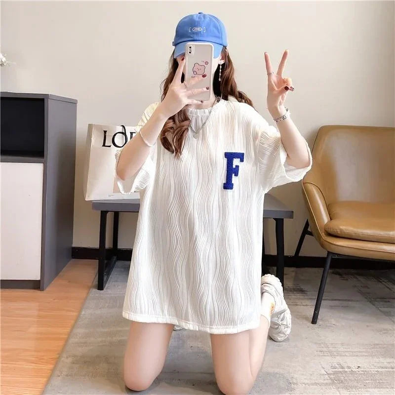 好感度満載 ラウンドネック 美感いっぱい Tシャツ カットソー＜U-3061＞