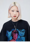 大注目 ファッション ストリート系 ヴィンテージ加工 プリントTシャツ ＜U-2875＞